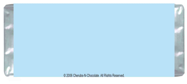 Solid Blue Pastel Colored Candy Bar Wrapper to Design Your Own - Sweet Overtures