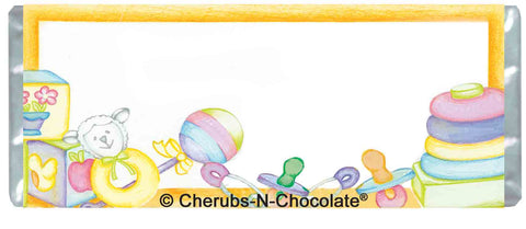 Baby Toys Pastel Colored Candy Bar Wrapper for Baby Boys or Girls - Sweet Overtures