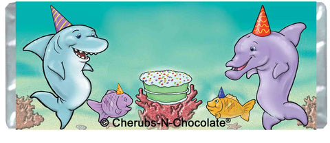 Under the Sea at an Ocean Party Birthday Candy Bar Wrapper - Sweet Overtures