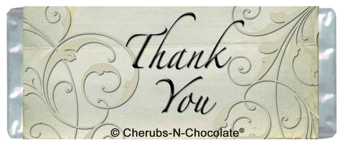Paisley Thank You Multi-Purpose Candy Bar Wrapper - Sweet Overtures