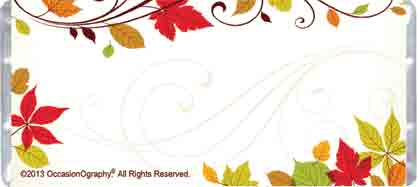 Autumn Vines Candy Bar Wrapper - Sweet Overtures